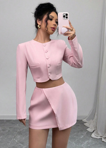 Костюм (жакет, спідниця) SHEIN (337833584)