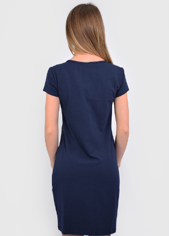 Темно-синя домашній сукня сукня-футболка NEL однотонна