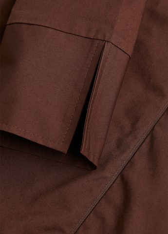 Темно-коричнева кежуал сукня сорочка H&M однотонна