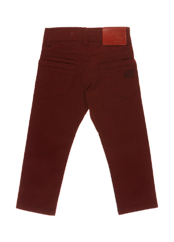 Бордовые кэжуал демисезонные брюки со средней талией A-yugi