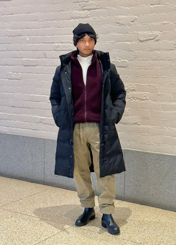 Бордова демісезонна куртка Uniqlo