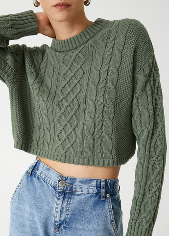 Пляшковий зелений демісезонний джемпер джемпер KOTON