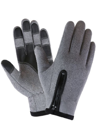 Зимние непродуваемые велосипедные лыжные перчатки спортивные сенсорные (472793-Prob) S Серые Francesco Marconi (250376076)