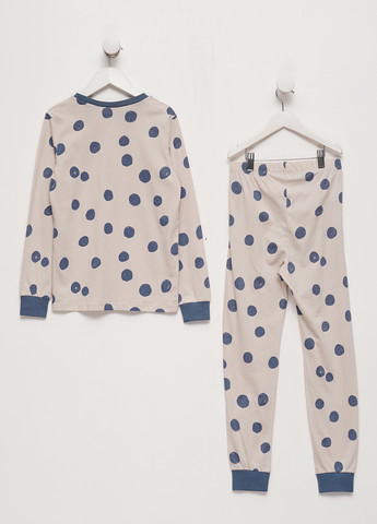 Бежевая всесезон пижама (лонгслив, брюки) лонгслив + брюки H&M