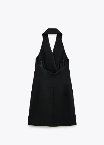 Чорна кежуал плаття, сукня Zara однотонна