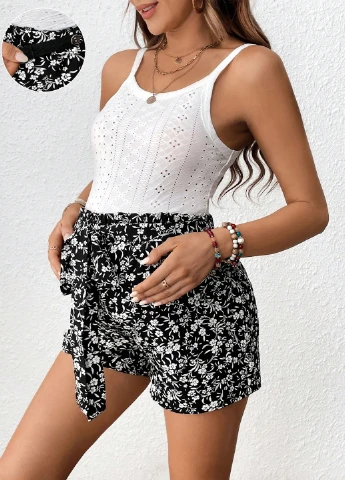 Костюм для вагітних (майка, шорти) SHEIN (325115508)