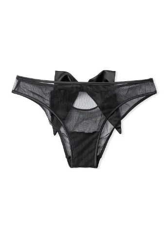 Чорний демісезонний комплект (бюстгальтер, труси) Victoria's Secret