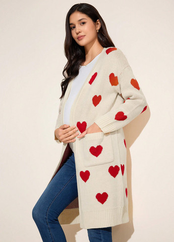 Бежевый демисезонный кардиган SHEIN