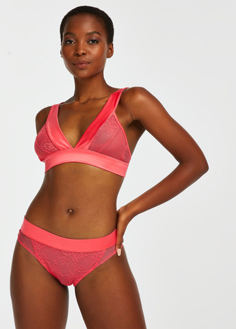 Коралловый триэнджел бюстгальтер Hunkemoller без косточек полиамид