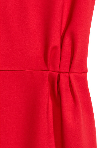 Червона ділова сукня футляр H&M однотонна