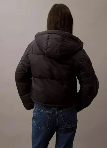 Чорна демісезонна куртка Calvin Klein