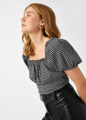 Чорно-біла блуза KOTON