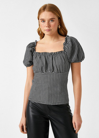 Чорно-біла блуза KOTON