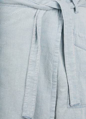 Серо-голубая джинсовая однотонная юбка Maison Martin Margiela мини
