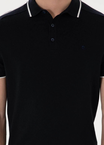 Темно-синяя футболка-поло для мужчин Pierre Cardin однотонная