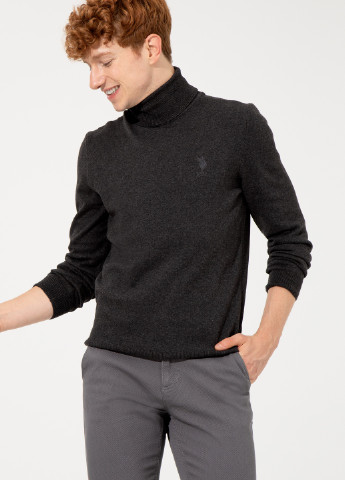 Сірий светр чоловічий U.S. Polo Assn.