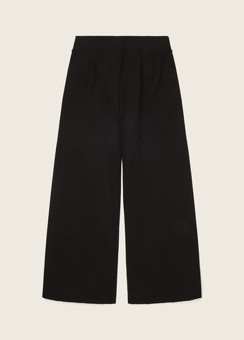 Черные кэжуал демисезонные прямые, укороченные брюки Tom Tailor