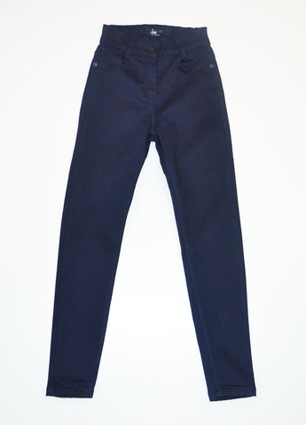 Синие кэжуал демисезонные зауженные брюки A-yugi