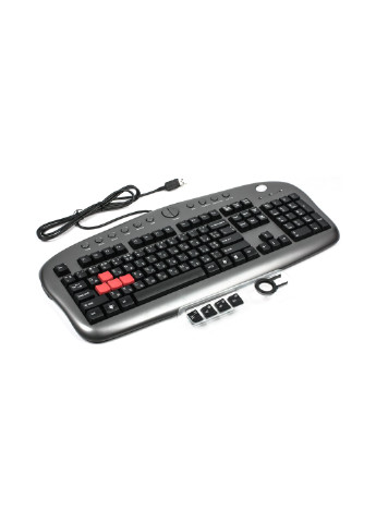 Клавіатура KB-28G USB (Silver + Grey) A4Tech kb-28g usb (silver+grey) (145137287)