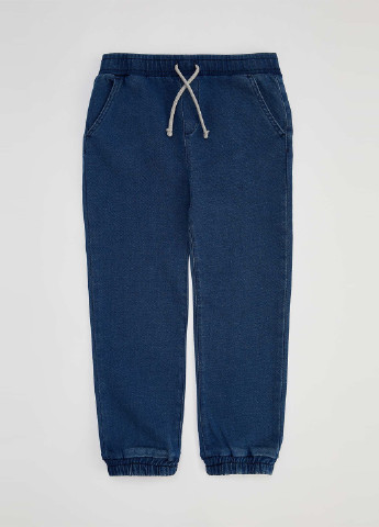 Темно-синие кэжуал демисезонные джоггеры брюки DeFacto