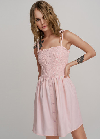 Світло-рожева кежуал плаття, сукня з відкритими плечима befree