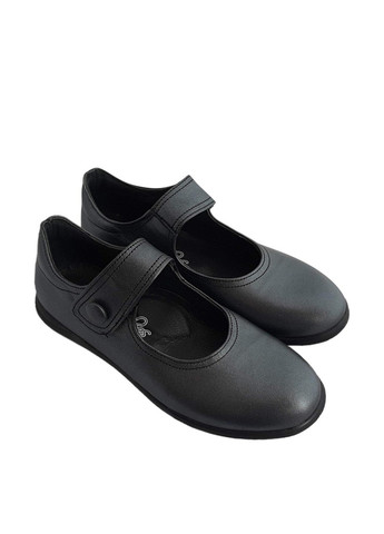 Черные туфли без каблука Perlina