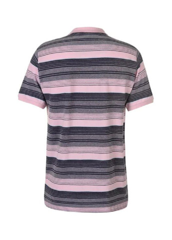 Розовая футболка-поло для мужчин Pierre Cardin в полоску