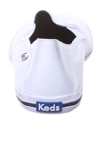 Белые мокасины Keds с логотипом