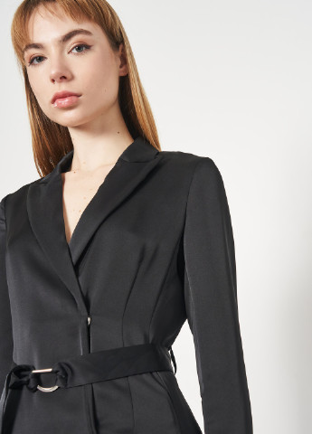 Черное кэжуал платье H&M однотонное