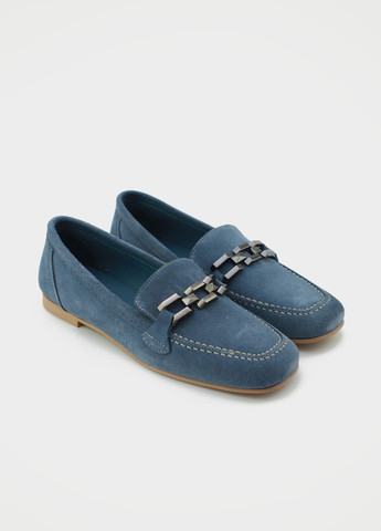 URBAN TRACE Туфли лоферы синий з натуральный велюр, китай — демисезон (329868608)