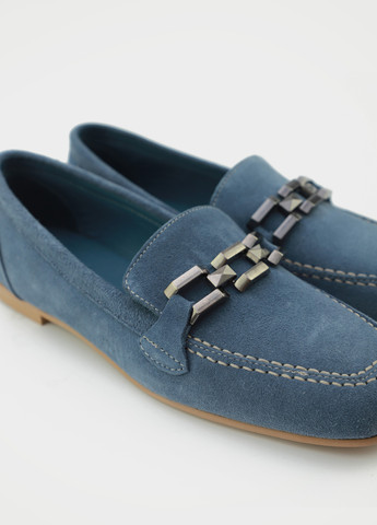 URBAN TRACE Туфли лоферы синий з натуральный велюр, китай — демисезон (329868608)