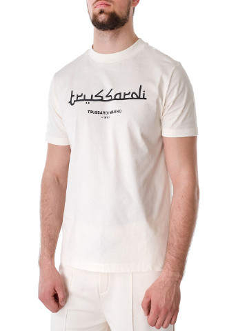 Бежевая футболка Trussardi Jeans