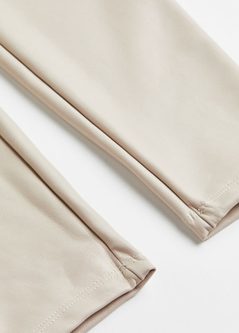 Темно-бежевые демисезонные леггинсы H&M