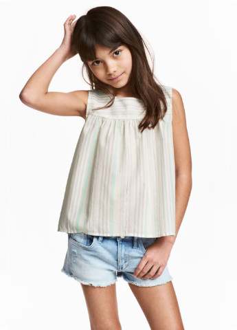 Серая блузка H&M летняя