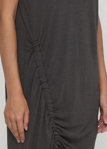 Темно-серое кэжуал платье платье-футболка H&M однотонное