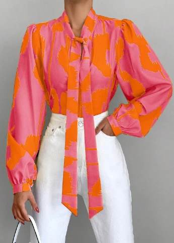 Комбинированная блуза SHEIN