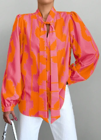 Комбинированная блуза SHEIN