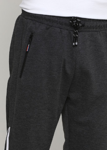 Темно-серые спортивные демисезонные джоггеры брюки Black Cyclone