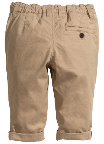Горчичные кэжуал демисезонные брюки со средней талией H&M