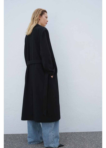 Черное демисезонное Пальто H&M