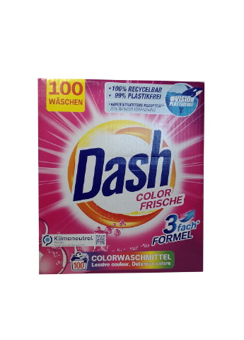 Пральний порошок для кольорових тканин Color Frische 6 кг 100 прань Dash (254549388)
