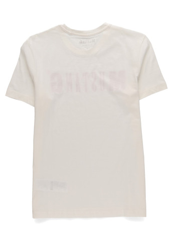 Молочная футболка Mustang