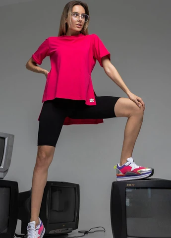 Футболка-туника с коротким рукавом TOTALFIT - (296100436)