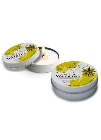 Массажная свечa - Waikiki Beach - Coconut and Pineapple (43 мл) с афродизиаками Petits Joujoux (255169366)