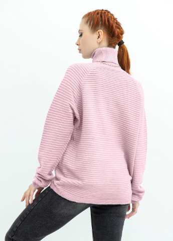Рожевий зимовий светр жіночий ISSA PLUS WN20-369