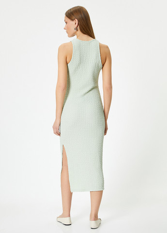 Мятное кэжуал платье платье-майка KOTON однотонное