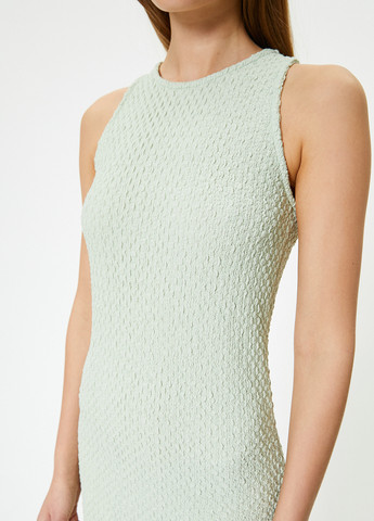 Мятное кэжуал платье платье-майка KOTON однотонное