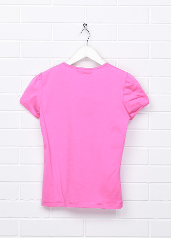 Розовая летняя футболка с коротким рукавом Miss Blumarine