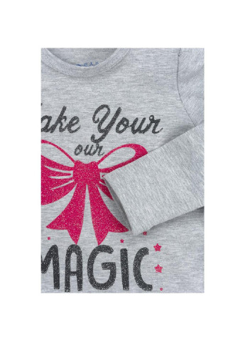 Серый демисезонный костюм десткий с бантиками (10527-74g-gray) Breeze