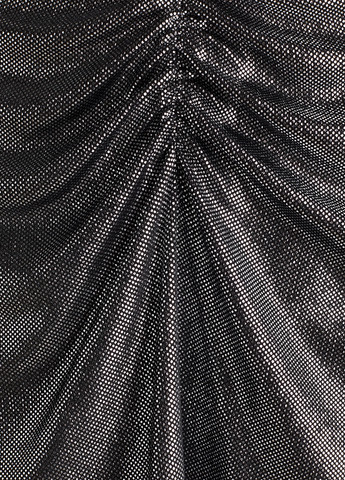 Черная коктейльный однотонная юбка H&M